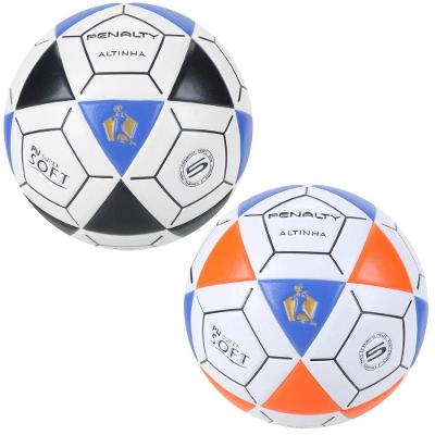Kit 2 Bolas de Futevôlei Penalty Altinha Oficial XXI sem Costura Laranja e Preto 425G