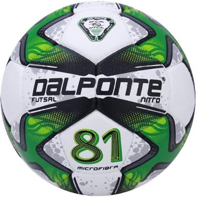 Bola de Futsal 81 Nitro Costurada à Mão Miolo Removível Verde e Branco Dalponte