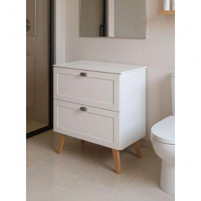 Gabinete Milano Suspenso 3 Gavetas MDF 80CM Branco On Móveis