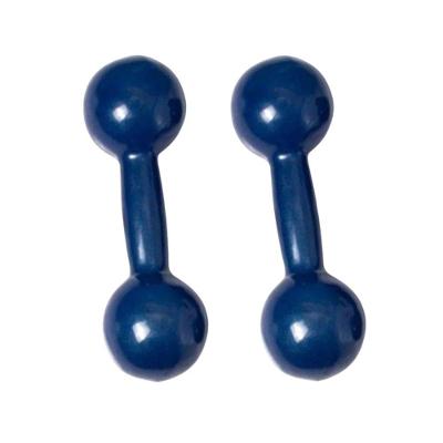 Halter Peso Emborrachado 1kg Unibrás com Pegada Confortável Azul Unibrasil 2 HALTERES