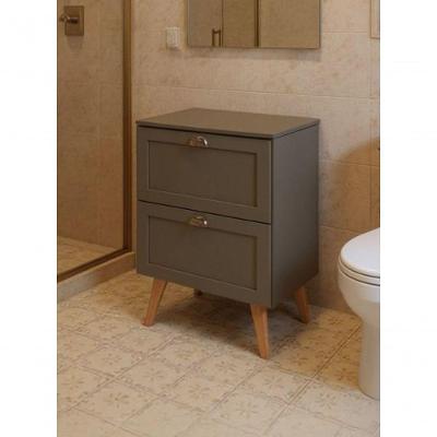Gabinete Milano Retro com 3 Gavetas MDF 60CM Verde On Móveis
