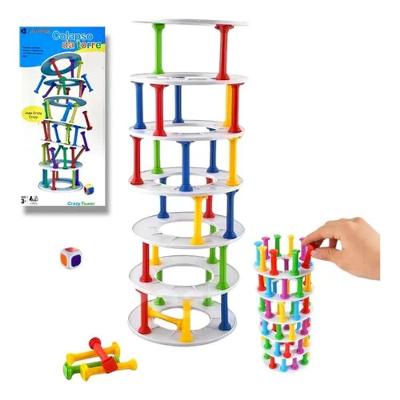Jogo MD5093 Derruba Torre Estimula Raciocínio em Cores Variadas First Bikes