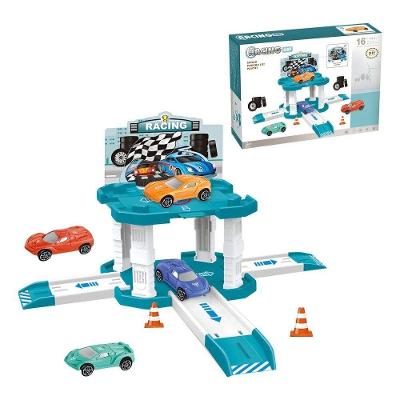 Pista de Corrida Infantil No.61T14 com Carrinhos Estimula Coordenação Motora Multicolorido First