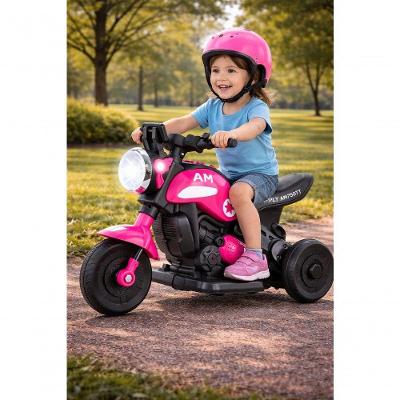 Moto Elétrica Infantil Daily com Painel Interativo Rosa Unitoys