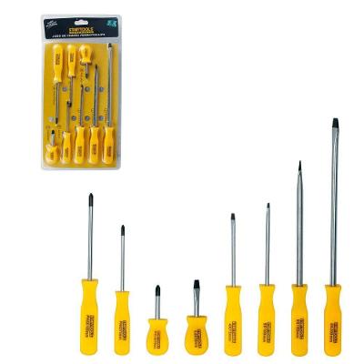 Jogo de Chaves AR0854 com 8 Peças Fenda e Phillips Cabo Ergonômico Amarelo Startools