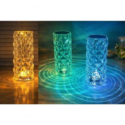 Luminária de Mesa TRC0403 LED Multicor com Projeção 360° Transparente Top Rio Comercial
