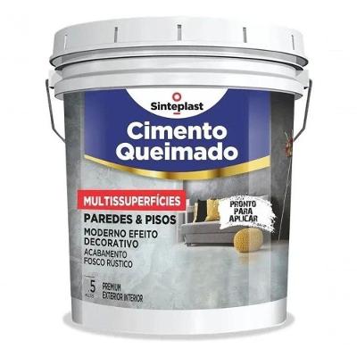 Cimento Queimado Sinteplast Multissuperfícies Impermeável Cinza Elefante 5kg