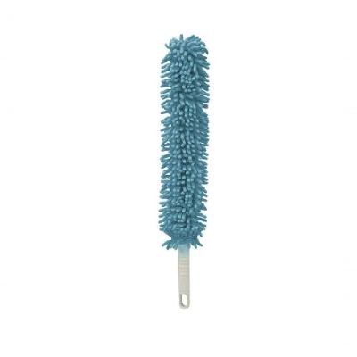 Espanador Microfibra 8x55cm com Tentáculos Flexíveis para Limpeza Automotiva Cinza JS