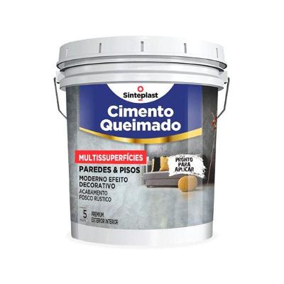 Revestimento Cimento Queimado Multissuperficies Chocolate com Efeito Industrial Marrom Sinteplast
