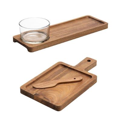 Kit Cj de Petisqueira e Cj para Servir em Madeira Acácia com Faquinha para Queijo para Petiscos