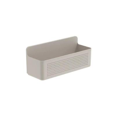 Organizador Flow para Parede Ou Armário em Plástico com Adesivo Ultra Click sem Furação Bege Ou