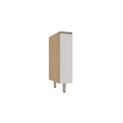 Balcão de Cozinha Andorra 1 Porta 1 Prateleira MDF TAMANHO 20CM Branco Luciane Móveis