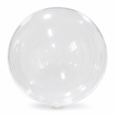 Balão para Decoração Bubble em Plástico 24 Polegadas Kit 25 Unidades Transparente Extra