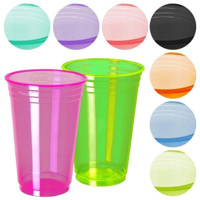 Copo Plástico Balada Neon em PP 300ML 25 Unidades Rosa Neon Copobras