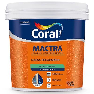Massa Impermeabilizante Secaparede Bloqueio da Umidade 18KG Coral