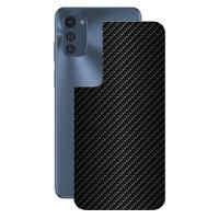 Película Para Moto E32-Traseira Fibra Carbono Preta- Gshield - 1