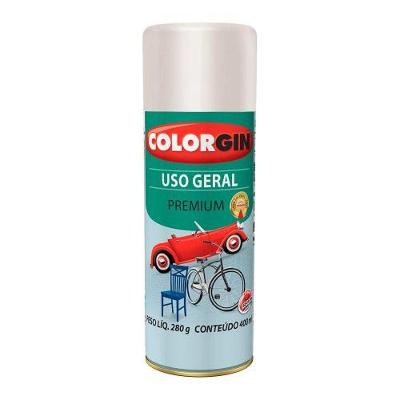 Tinta em Spray Uso Geral Metálico Prata Real Secagem Rápida Colorgin 400ML