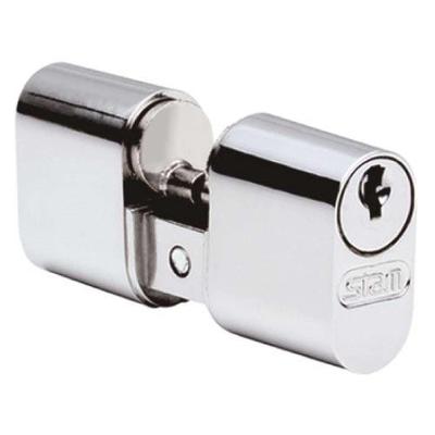 Cilindro para Fechadura 803-804-1801 Acionamento por Chave Aço Niquelado Bivolt Stam Metalúrgica