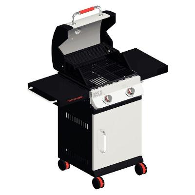 Churrasqueira a Gás Portátil Aço Inox com Acendimento Automático e Termômetro Inox Tramontina TGP