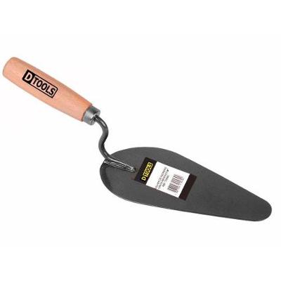 Colher de Pedreiro Epóxi 8'' Grafite com Canto Redondo Resistente a Corrosão Dtools