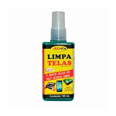 Limpa Tela Allchem Removedor de Gorduras para Telas e Monitores 100ML