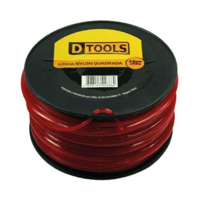 Linha de Corte Nylon Quadrada 3,0mmx117m com Perfil 3,0MM Bivolt Dtools