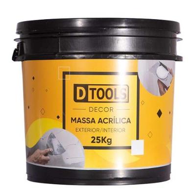 Massa Acrílica Decor para Nivelamento de Superfícies com Alta Aderência Branco Dtools 25KG