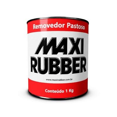 Removedor de Pintura Removedor Pastoso Fórmula Gelatinosa e Viscosa 1kg Maxi Rubber