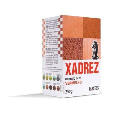 Pigmento em Po para Colorir Bases Xadrez Vermelho 250G Uso Artistico Artesanato Lanxess