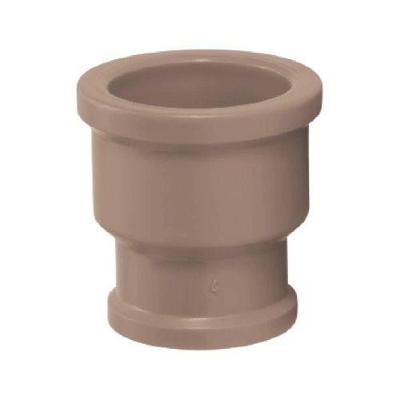 Luva de Redução Plastubos 32X25MM Conexão Entre Tubos com Junta Soldável Branco PVC 750 KPA
