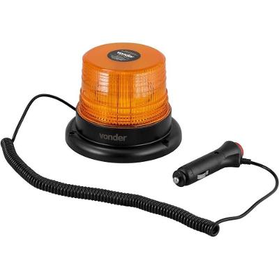 Sinalizador de Emergência 8075012024 com LED Âmbar IP65 12V-24V Amarelo Vonder 12,7CM