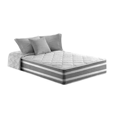 Colchão Solteiro Molas Ensacadas D26 Pillow Top Americano 96x203x25CM Cinza Anjos