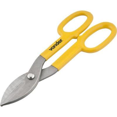 Tesoura para Chapas 10 - Vonder Corte Reto Aço Carbono e Plástico Bivolt