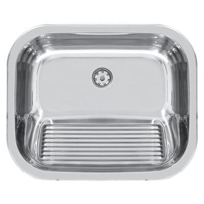 Tanque de Encaixe Hera 30L de Sobrepor Aço Inox com Esfregador Tramontina