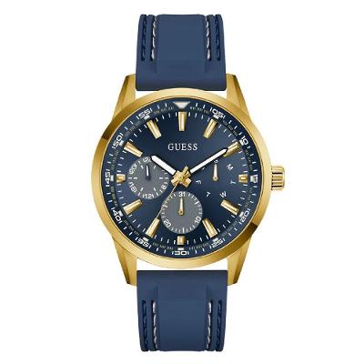 Relógio Masculino Peak Cronógrafo em Silicone Índigo Azul Guess 44MM