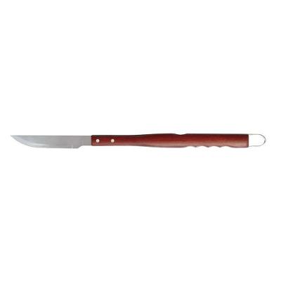 Conjunto para Churrasco 4 Peças com Cabos Compridos em Aço Inoxidável para Churrasqueira Marrom Mor