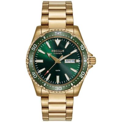 Relógio Masculino Diver Automático 44237GPSVDA7 Aço Inox Dourado Séculus 42MM