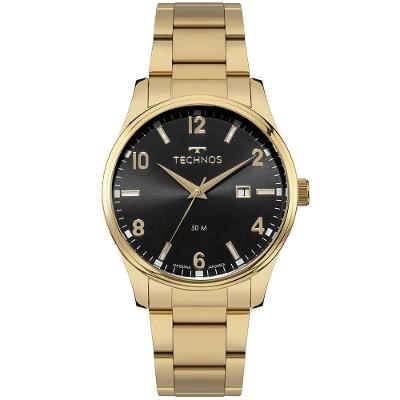 Relógio Masculino Steel 2115tzf-1p Analógico Aço Inox Dourado Technos