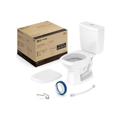 Kit Bacia com Caixa Acoplada Assento PP Queda Amortecida Branco Roca