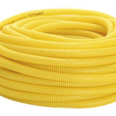 Eletroduto Corrugado para Instalações Elétricas Baixa Tensão Não Propaga Chamas Amarelo PVC Amanco
