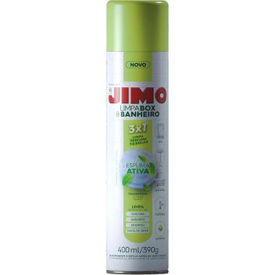 Limpa Box & Banheiro Jimo Perfuma Dá Brilho Espuma Ativa Aerossol 400ML