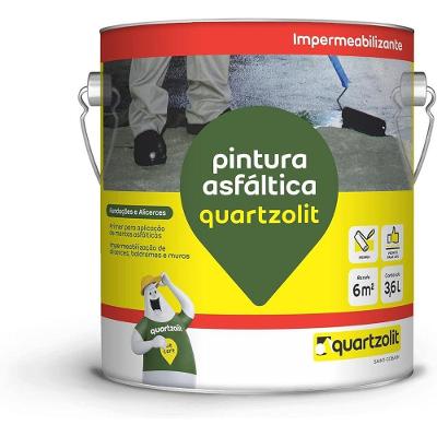 Pintura Asfáltica para Impermeabilização 30946.16.34.056 com Aderência em Várias Superfícies Preto