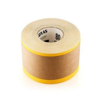 Lixa em Rolo 250 X 12cmg 120 para Preparação e Acabamento Fino em Massas e Madeira Atlas 250CM