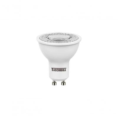 Lâmpada LED MR16 TDL50 7W 40 graus  GU10 Bivolt 6500K Branca Luz Fria Taschibra