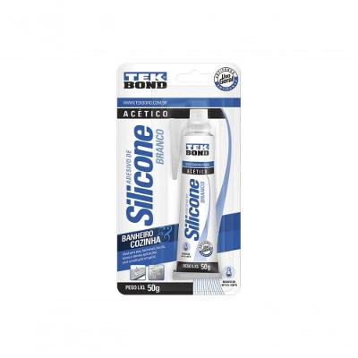 Silicone Acético Adesivo Selante Antifungo Branco Tekbond 50G
