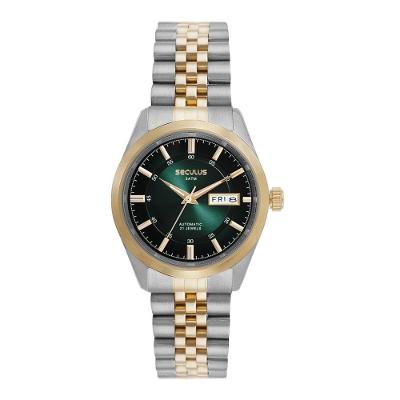 Relógio Masculino Automático 77361GPSVBA6 Aço Inox Bicolor Verde Séculus