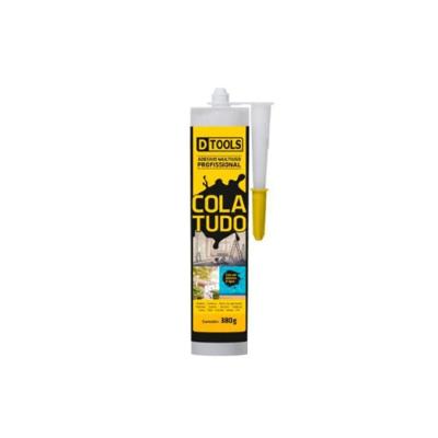 Adesivo Cola Tudo Cinza Alta Resistência para Vários Materiais Dtools 380G