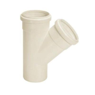 Conexão Hidráulica Junção Simples Esgoto 50mm em PVC Branco Amanco