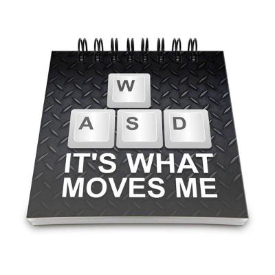 Bloco De Anotações Pc Gamer Wasd Its What Moves Me
