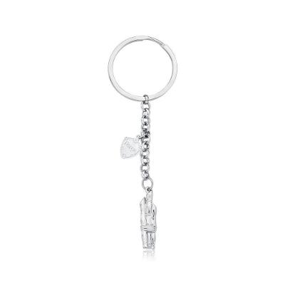 Chaveiro VL Accessoires VLVL544 em Aço Inox com Pingente Cana de Açúcar Revestimento Prateado
